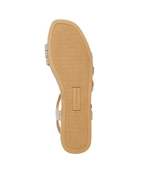 Steve Madden Girls Shoes Georjia Flat Sandal Rhinestone Size 3